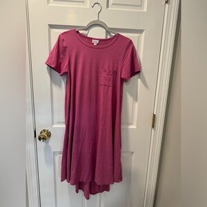 Lularoe pink shirt dress.  Size xsmall.